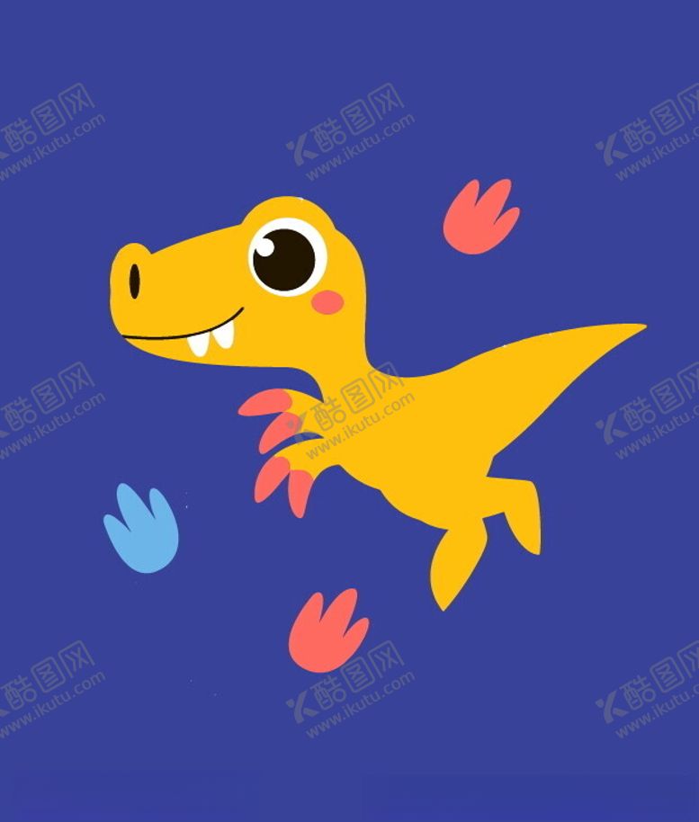 编号：22787202142206497272【酷图网】源文件下载-卡通小恐龙图案