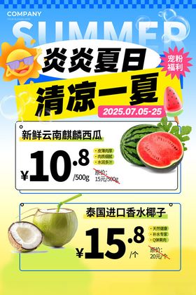 炎夏清凉水果促销特惠
