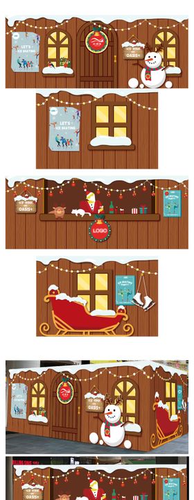 圣诞节小木屋设计