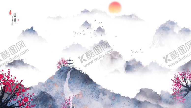 编号：19062107042358513426【酷图网】源文件下载-中国风山水背景
