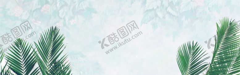 编号：85178810111232257984【酷图网】源文件下载-背景蓝色叶子简约下雪