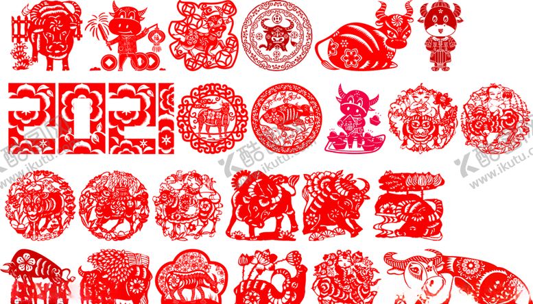 编号：77802909250423313732【酷图网】源文件下载-2021年窗花