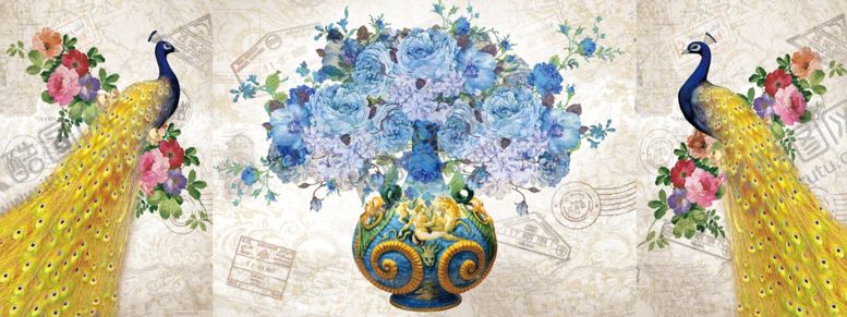 编号：53487404301440137408【酷图网】源文件下载-创意国潮装饰画图片