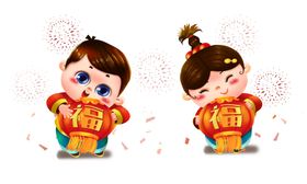 牛牛年2021小牛卡通