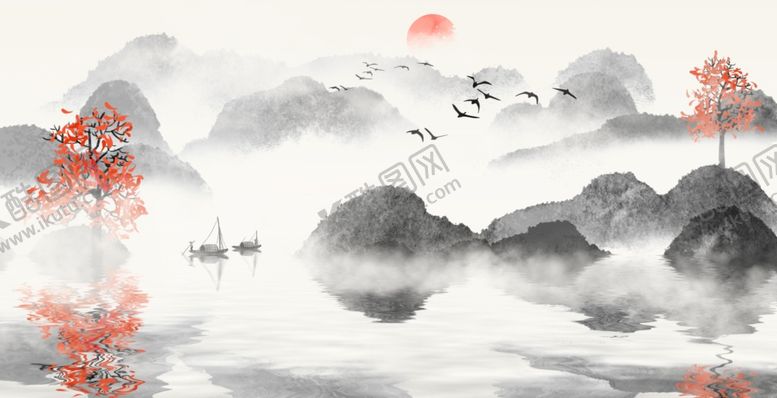 编号：84229609282321357957【酷图网】源文件下载-水墨山水