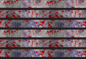 多彩花卉图案布料纹理