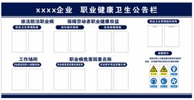 企业职业健康卫生公示栏