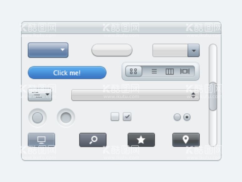 编号：76983811270821528957【酷图网】源文件下载-ui按钮套件
