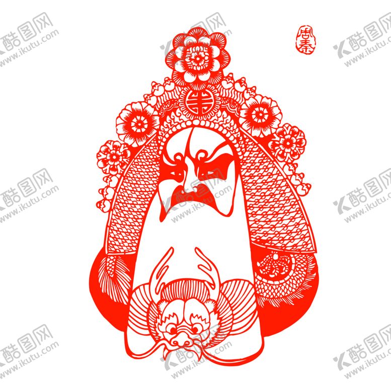 编号：49125809271951062159【酷图网】源文件下载-京剧脸谱剪纸