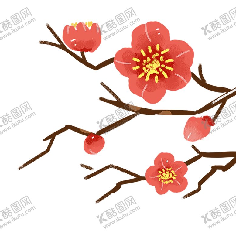 编号：73743006231849103268【酷图网】源文件下载-中国风水墨梅