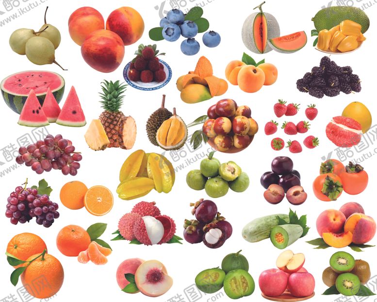 编号：40621104301836284511【酷图网】源文件下载-缤纷多彩水果大集合