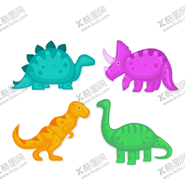 编号：82710409220312146341【酷图网】源文件下载-卡通恐龙