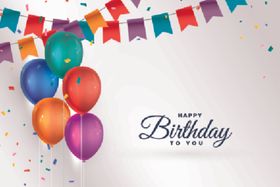 生日背景生日派对生日气球