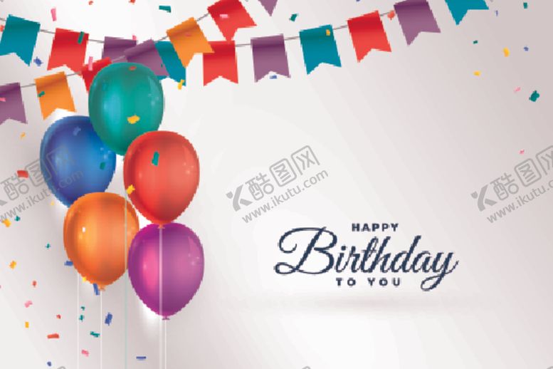 编号：75417307131302583645【酷图网】源文件下载-生日背景生日派对生日气球