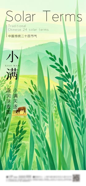 小满节气海报大暑二十四立夏夏至