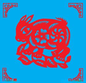 兔子剪纸