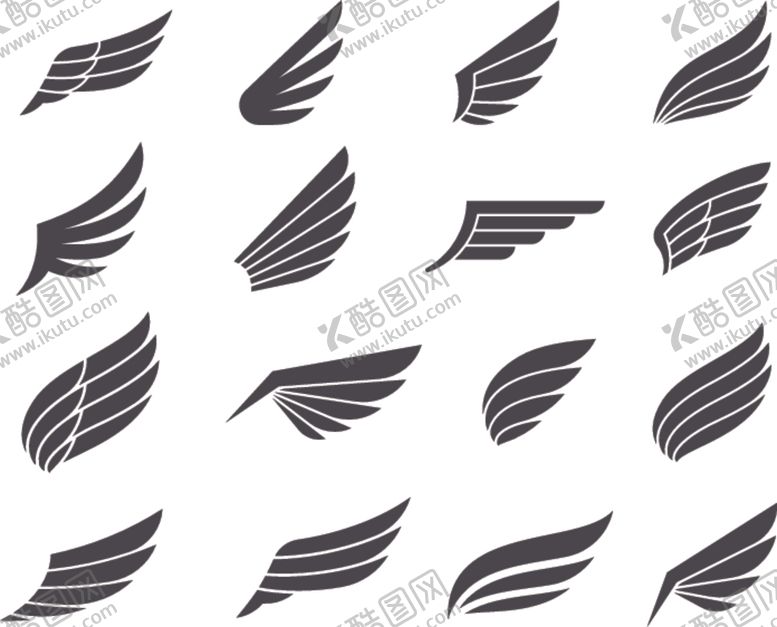 编号：71750609292353196286【酷图网】源文件下载-翅膀logo