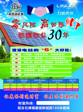 力诺彩页宣传单B面