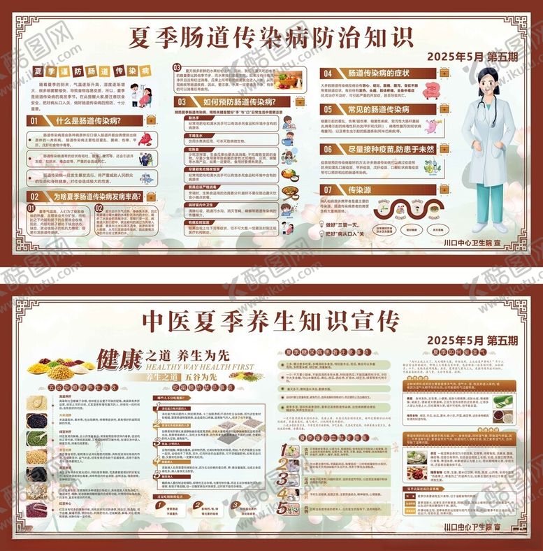 编号：66792710070409526903【酷图网】源文件下载-夏季脾胃病防治知识展板
