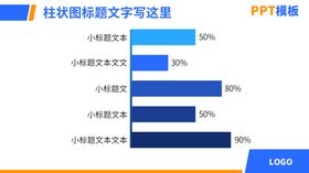 PPT模版柱状图