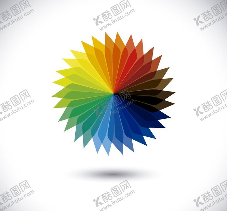 编号：28590110270406244966【酷图网】源文件下载-花卉风格抽象徽标