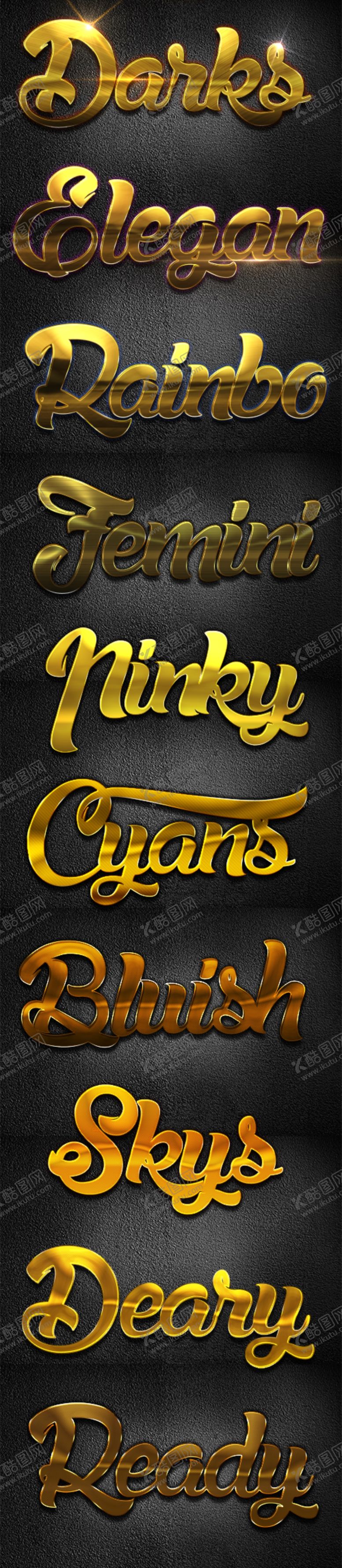 编号：49688209211334015522【酷图网】源文件下载-黄金立体字样机