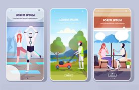 健身应用界面展示