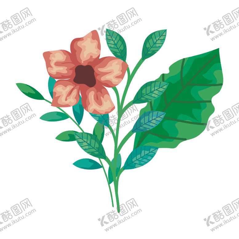 编号：98401405030025387626【酷图网】源文件下载-矢量手绘花朵