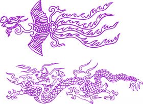 龙凤传统图案设计元素