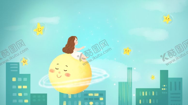 编号：40283004192230316478【酷图网】源文件下载-治愈系小女孩插画