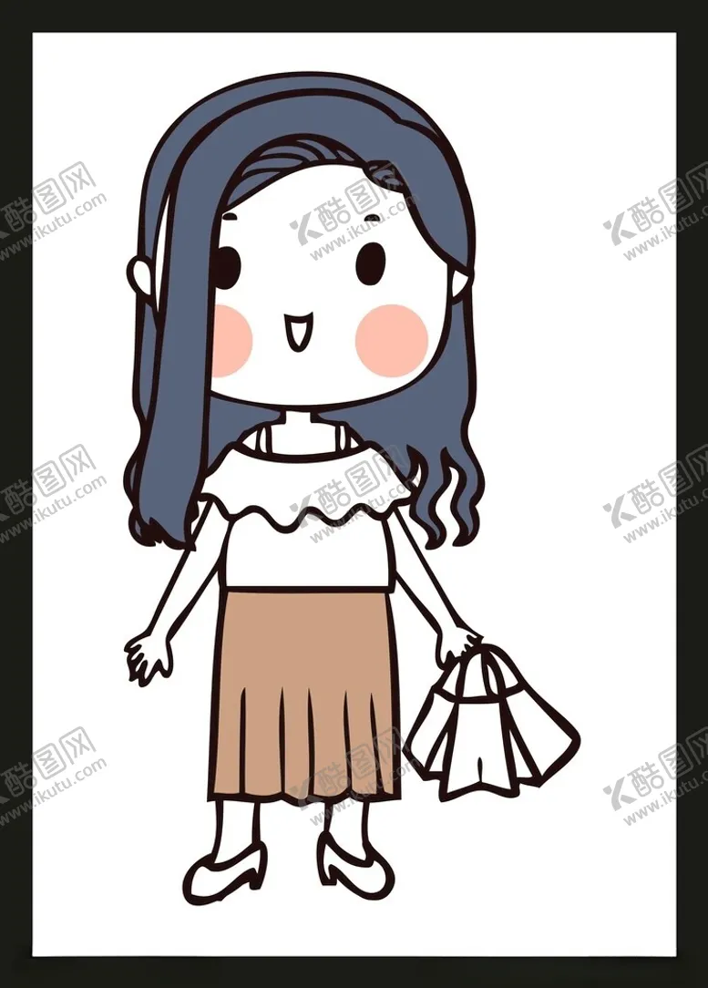 编号：64431902180945067462【酷图网】源文件下载-手绘女孩女人