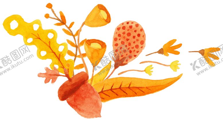 编号：61506909270635083408【酷图网】源文件下载-水彩植物