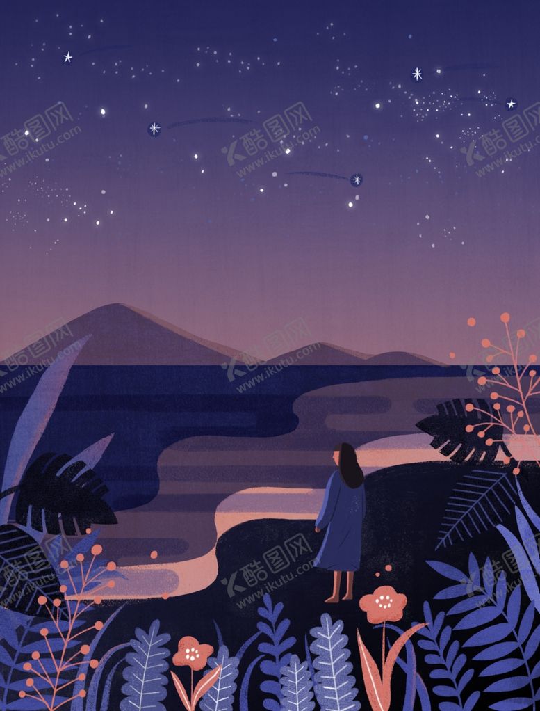 编号：90182307130134154717【酷图网】源文件下载-卡通夜景