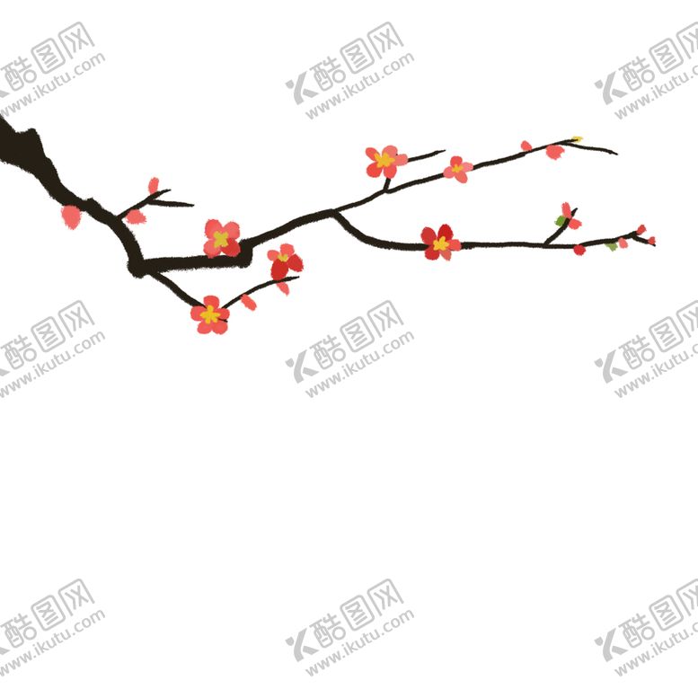 编号：87742309260812157490【酷图网】源文件下载-梅花树枝元素