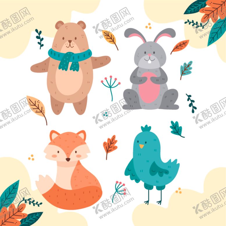 编号：70341809192125213550【酷图网】源文件下载-秋天绘画树叶素材