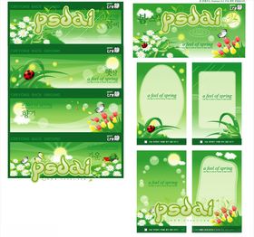 绿色海报展板设计海报背景