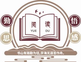 中国风学校读书文化墙