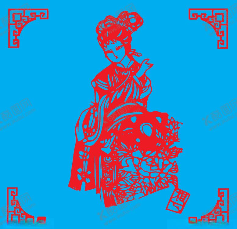 编号：73062310130445264831【酷图网】源文件下载-湘云剪纸