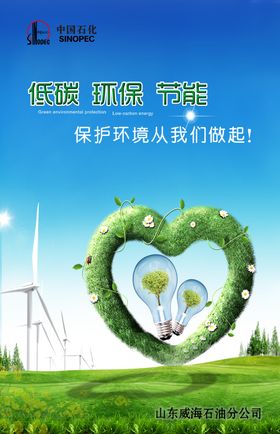 中石化展板低碳环保