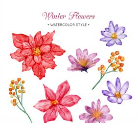 手绘花朵花纹