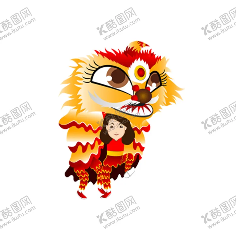 编号：62161904301411371193【酷图网】源文件下载-春节舞狮