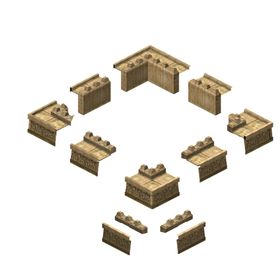 游戏房屋建筑物元素