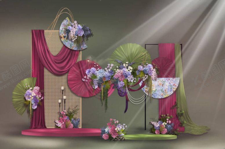 编号：72614304161655109569【酷图网】源文件下载-中国风简约大气周岁宴场景布置