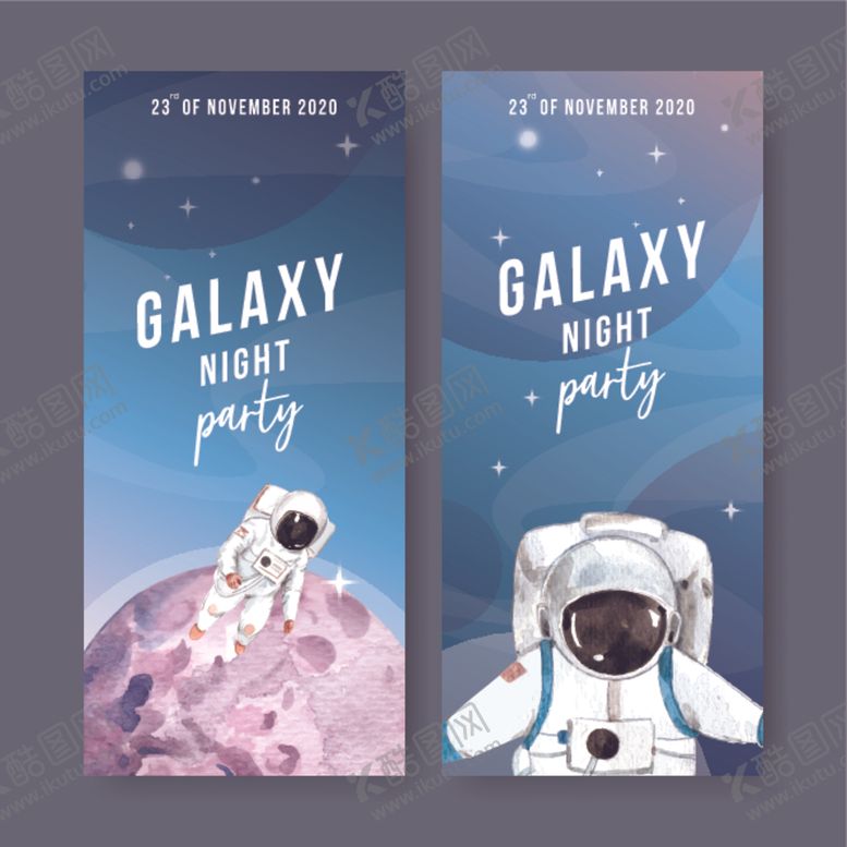 编号：29885109170045531638【酷图网】源文件下载-宇航员插画海报