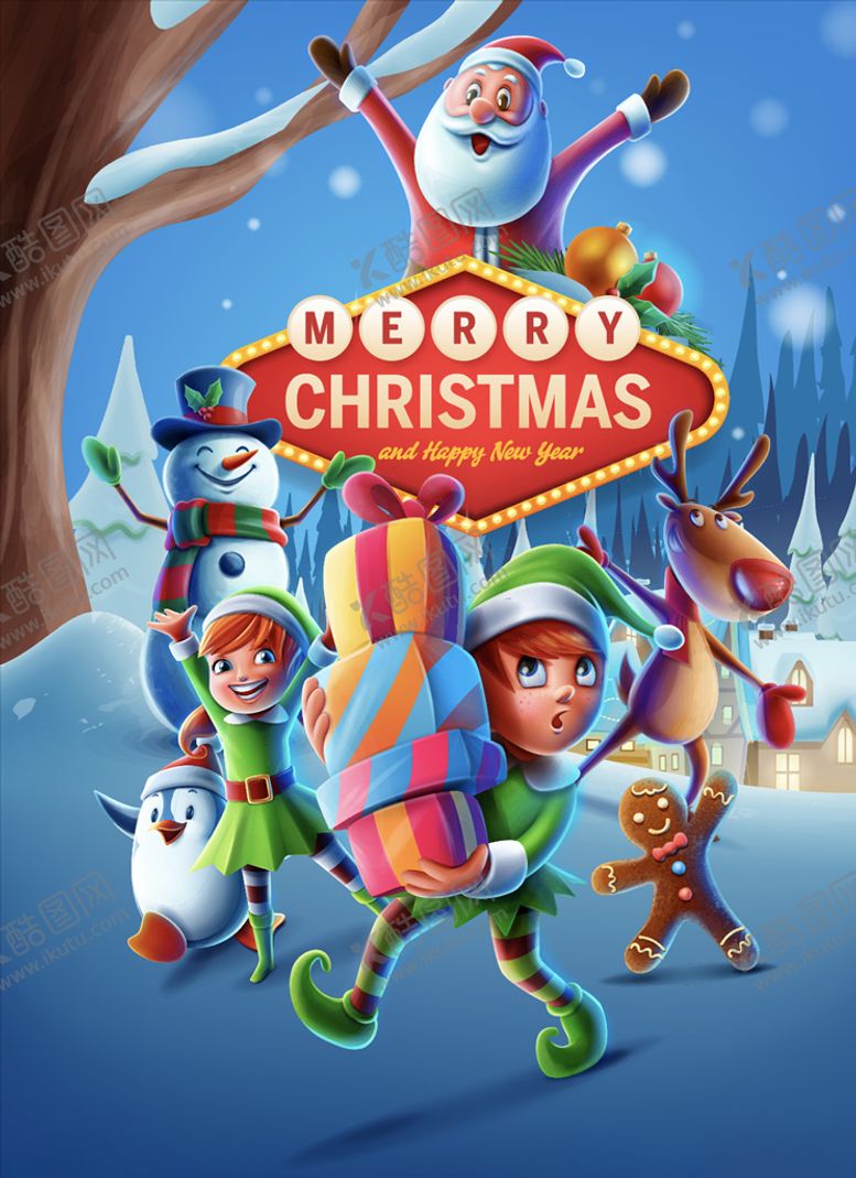 编号：61093309102216053594【酷图网】源文件下载-圣诞节矢量素材