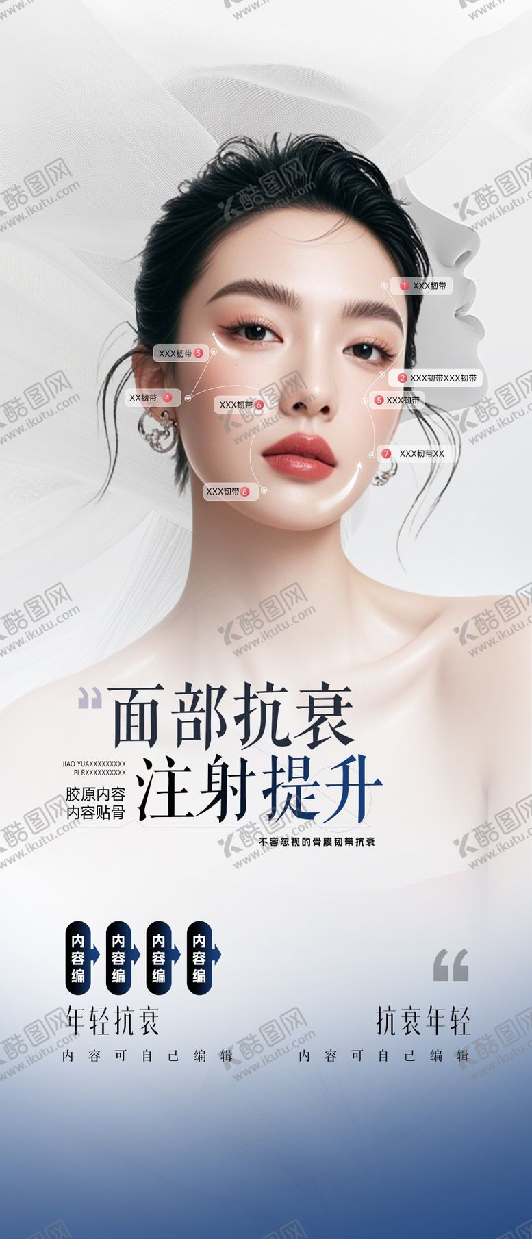 编号：28120003191837362074【酷图网】源文件下载-医美面部胶原超提升产品海报