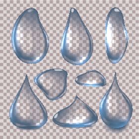 水滴水珠透明纯净透明