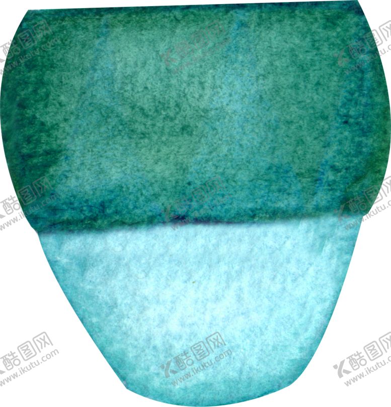 编号：33206510290003464465【酷图网】源文件下载-水彩花盆