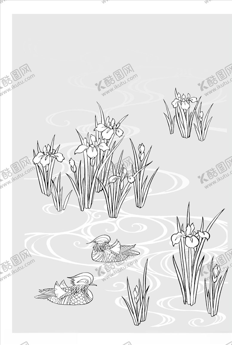 编号：14028709210802005170【酷图网】源文件下载-线描花朵