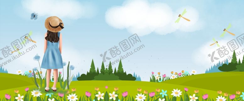 编号：57029209191412456549【酷图网】源文件下载-野外的女孩